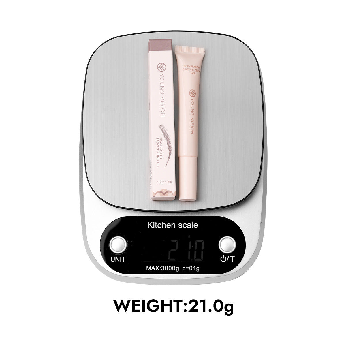 Transparent Eyebrow Gel Portable Silicone Bruch Head