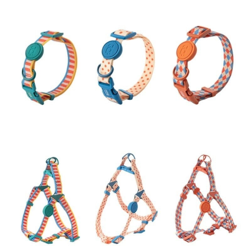 Retro Rope Dog Harness & Collar – Small & Medium Dogs”