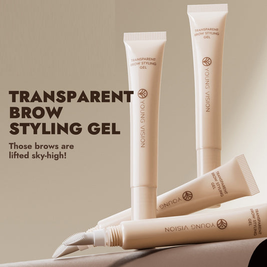 Transparent Eyebrow Gel Portable Silicone Bruch Head