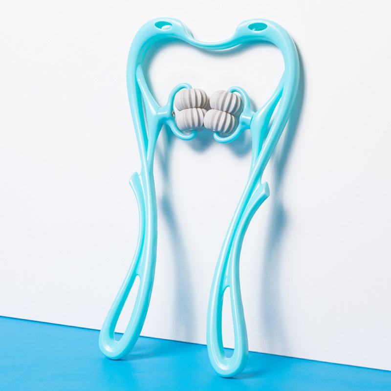 Multifunctional Manual Six-wheel Neck Massager, Roller Massage Tool