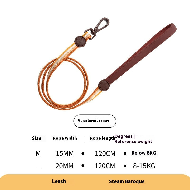 Retro Rope Dog Harness & Collar – Small & Medium Dogs”